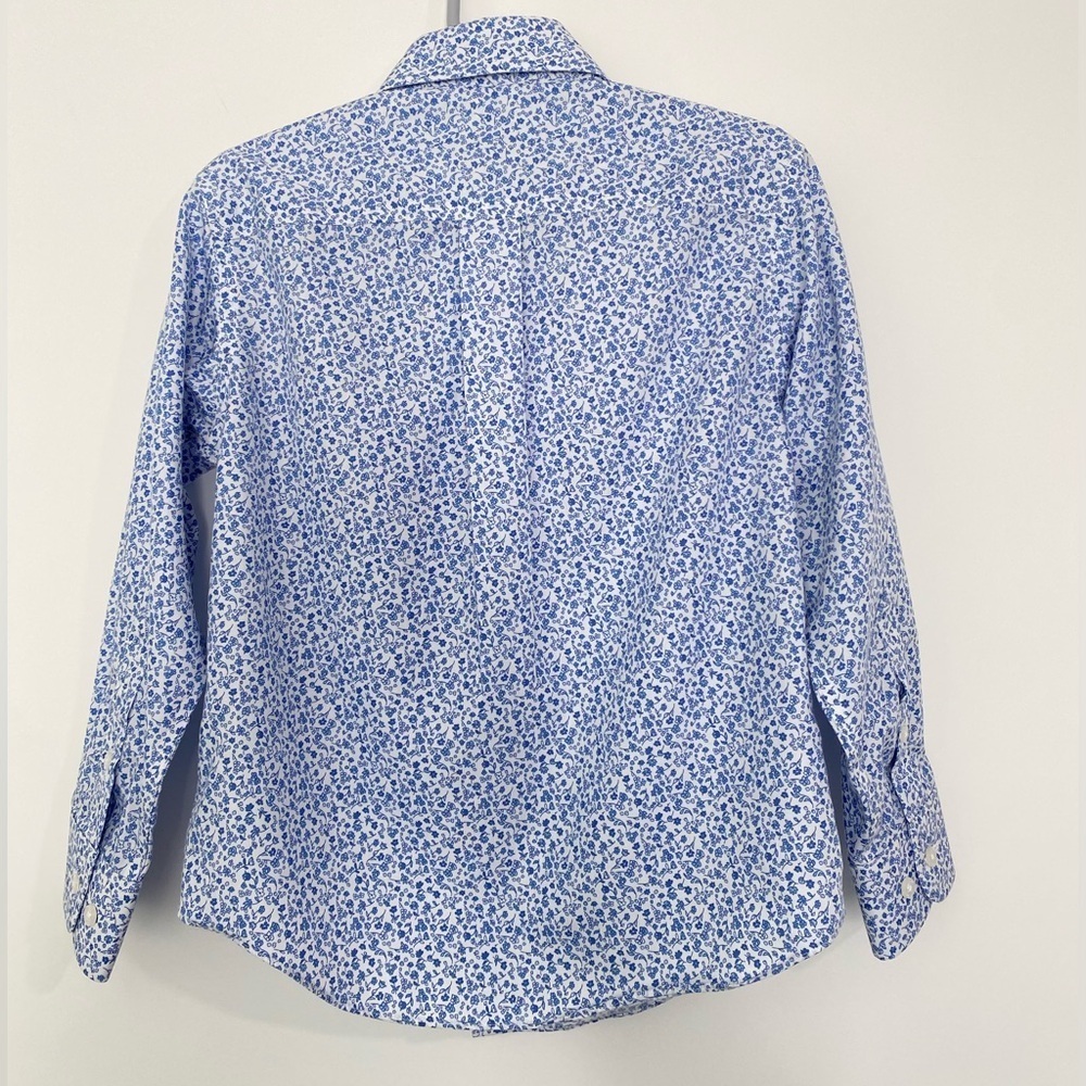 Boys Class Club Long Sleeve Point Collar Floral Button Down Shirt - Picture 5 of 8